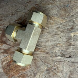Number three 3 brass T